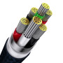 Data Кабель Baseus Flash Series Ⅱ USB to Micro-USB Lightning Type-C 100W 1.2m, Blue ( CASS030003 )