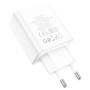 Сетевое зарядное устройство для HOCO C102A Fuerza USB4 QC3.0 18W, White