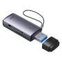 Картридер Baseus Lite Series USB to SD/TF, Grey ( WKQX060013  )