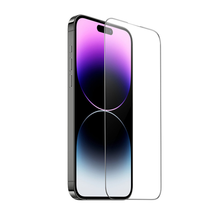 Защитное стекло HOCO 9D large arc dustproof glass для iPhone 15 Pro Max