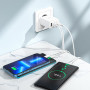 Сетевое зарядное устройство для HOCO C102A Fuerza USB4 QC3.0 18W, White