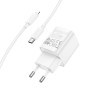 Сетевое зарядное устройство HOCO C146A PD20W / QC3.0 cable Type-C to Lightning, White
