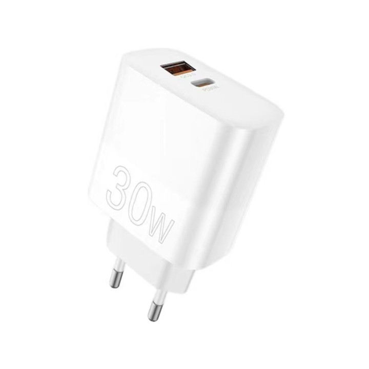 Сетевое зарядное устройство WUW C208 PD30W / QC3.0 18W, White