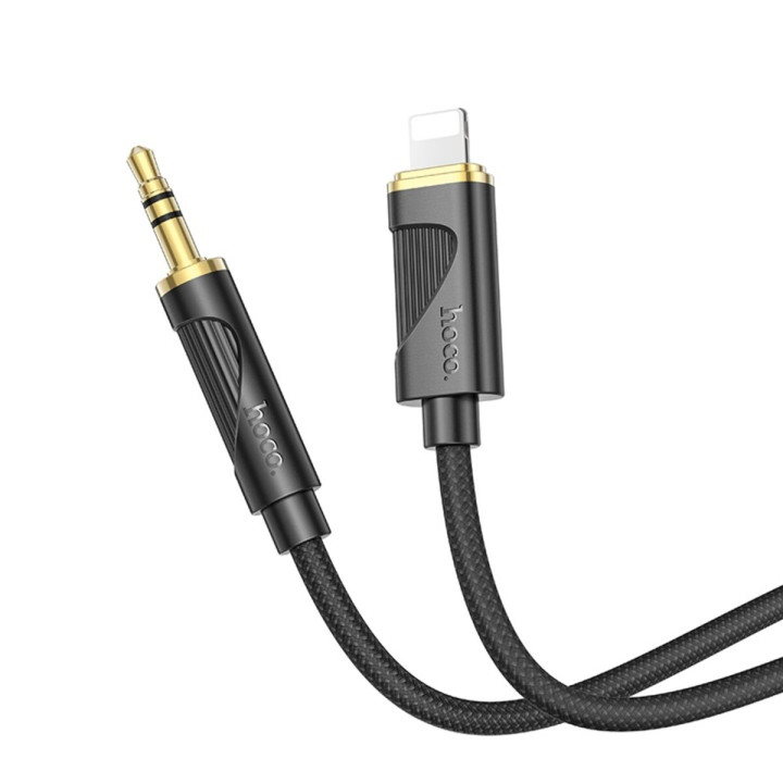 Аудио-кабель HOCO UPA30 Lightning to AUX 3.5 мм, Black