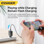 Сетевое зарядное устройство для ESSAGER ECT33W Gan 1USB 1Type-C 33W, Black