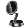 Автодержатель для смартфона HOCO H83 Metal ring magnetic car holder(center console), metal grey