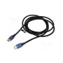 Видео кабель Vention Cotton Braided HDMI-A Male to Male HD v2.1 8K 5м, Blue