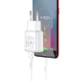 Сетевое зарядное устройство HOCO C88A Star round dual port charger set (Type-C), White