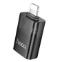 Переходник HOCO UA36 Lightning male to USB female, Black