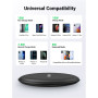 Беспроводное зарядное устройство UGREEN CD186 2A 15Вт Wireless Charging Pad, Black