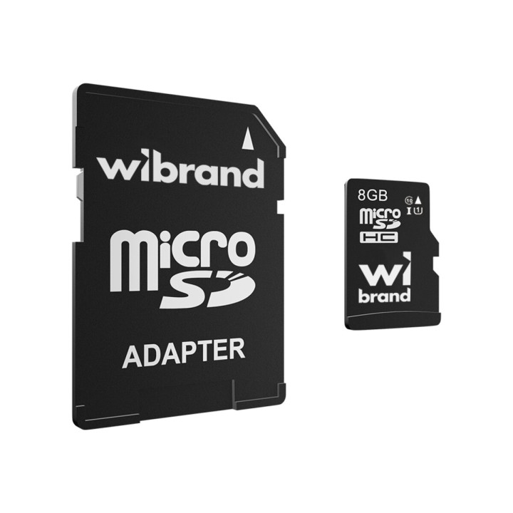 Карта памяти microSDHC Wibrand WICDHC10 UHS-1 8Gb class 10
