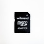 Карта памяти  Wibrand microSDXC (adapter SD) 128Gb class 10, Black