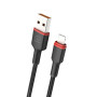 Data-Кабель WUW X203 USB to Lightning 2,4А, Black