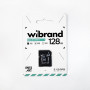 Карта памяти  Wibrand microSDXC (adapter SD) 128Gb class 10, Black