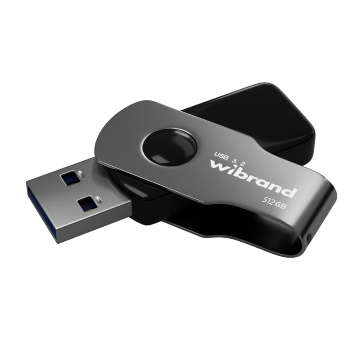 USB - флешка Wibrand USB 3.2 Gen1 Lizard 512GB, Black