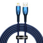 USB Data Кабель Baseus Glimmer Series USB to Lightning 2.4A 2m, Blue (CADH000303)