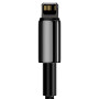 Data - Кабель Baseus 06CALWJ-01 Tungsten Gold Fast Charging  USB to Lightning 2.4A 1m, Black
