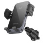 Автомобильный держатель для мобильного BOROFONE BH220 15W Leader automatic induction wireless fast charging car holder, Black Gray