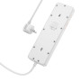 Сетевой удлинитель HOCO AC14A Rico 5-position socket / Type-C / USB PD30W 3A 1.5m, White