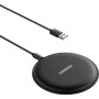 Беспроводное зарядное устройство UGREEN CD186 2A 15Вт Wireless Charging Pad, Black