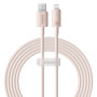 Data Кабель Baseus Habitat Series Fast Charging Cable USB to Lightning 2.4A 2m, Wheat Pink ( P10360200421-01 )