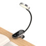 Портативный Светильник Baseus Comfort Reading Mini Clip Lamp 350 mAh, Dark Gray