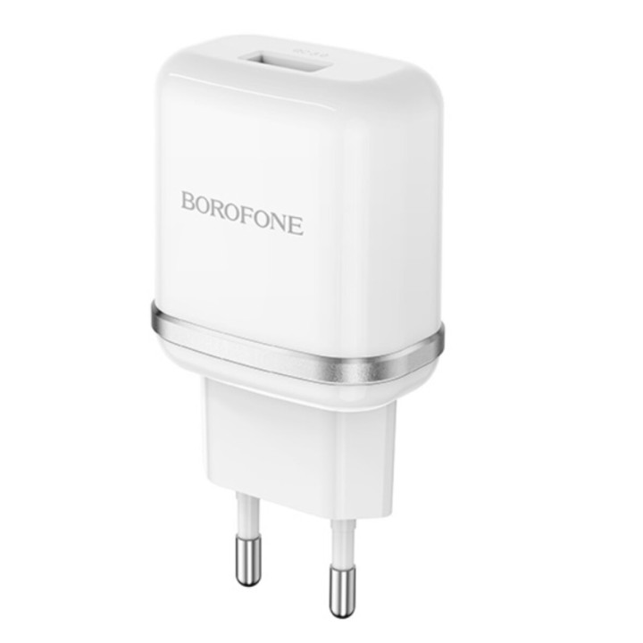 Сетевое зарядное устройство BOROFONE BA36A PD18W / QC3.0 cable USB to Type-C, White