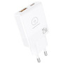 Сетевое зарядное устройство WUW C217 PD USB / Type-C 25W, White