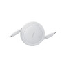 Кабель Baseus Free2Pull Mini Charging Type-C to Type-C 60W 1m, Moon White