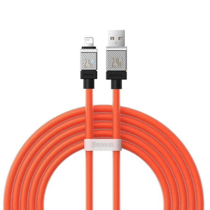 USB Data Кабель Baseus CoolPlay USB to Lightning 2.4A 2m, Orange ( CAKW000507 )