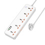 Сетевой удлинитель HOCO AC14A Rico 5-position socket / Type-C / USB PD30W 3A 1.5m, White