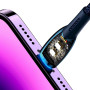 USB Data Кабель Baseus Glimmer Series USB to Lightning 2.4A 2m, Blue (CADH000303)