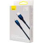 USB Data Кабель Baseus Glimmer Series USB to Lightning 2.4A 2m, Blue (CADH000303)