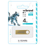 USB - флешка Wibrand USB 2.0 Puma 4Gb, Gold