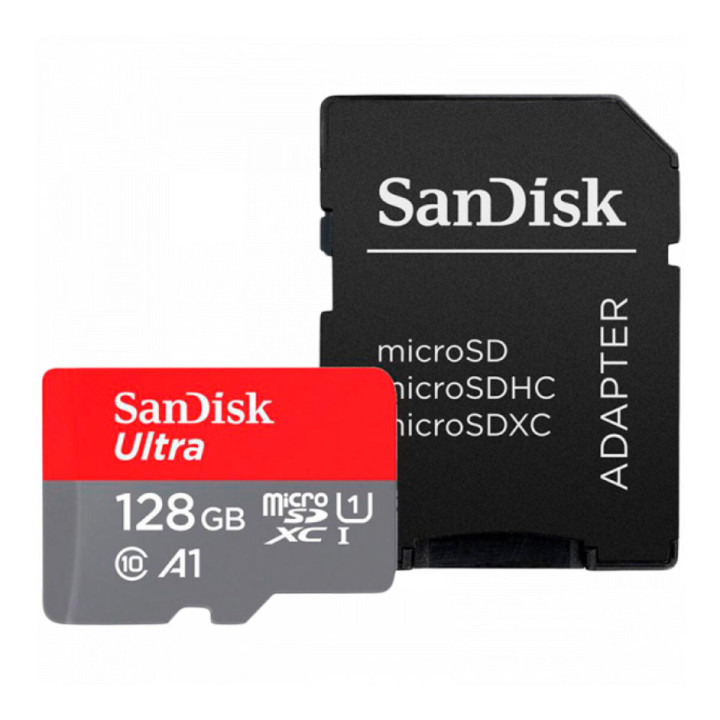 Карта памяти microSDXC (UHS-1) SanDisk Ultra 128Gb class 10