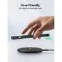 Беспроводное зарядное устройство UGREEN CD186 2A 15Вт Wireless Charging Pad, Black