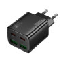 Сетевое зарядное устройство HOCO N55 Fundador four-port PD20W / QC3.0 1.67A, Black