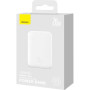 Внешний аккумулятор Power Bank Baseus Magnetic Mini Wireless 10000mAh 20W, White ( PPCX070002 )