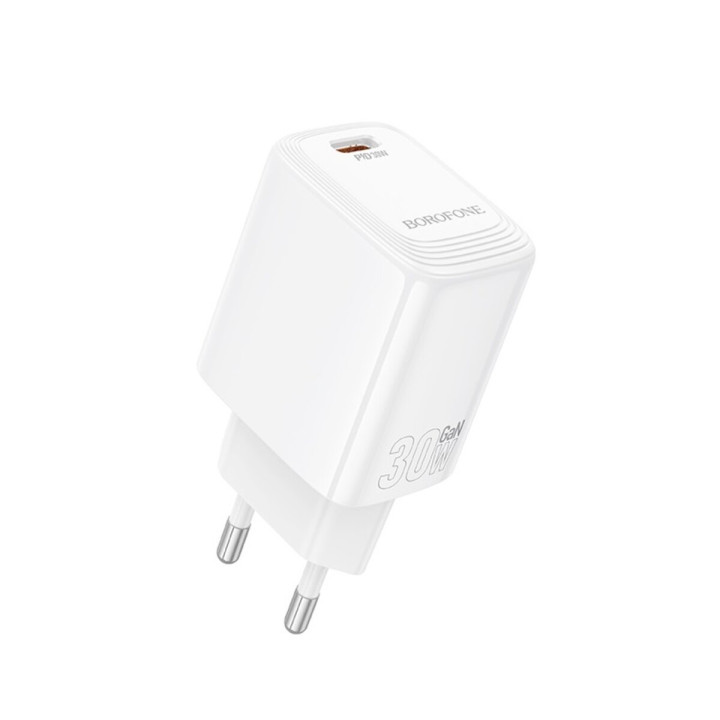 Сетевое зарядное устройство BOROFONE BN28 Fuente single port PD30W / QC3.0, White