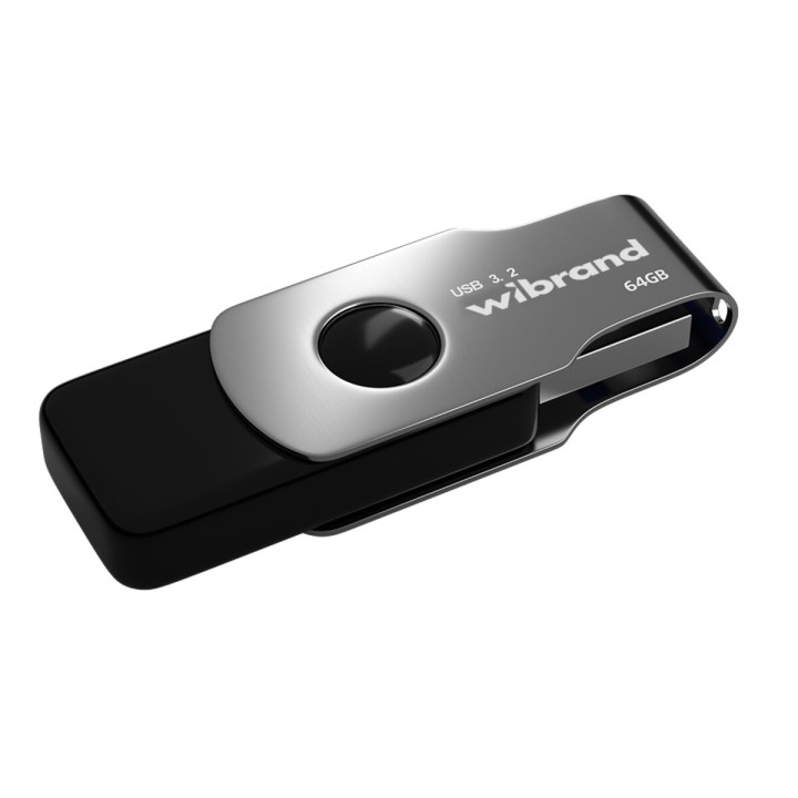 USB - флешка Wibrand USB 3.2 Gen1 Lizard 64GB, Black