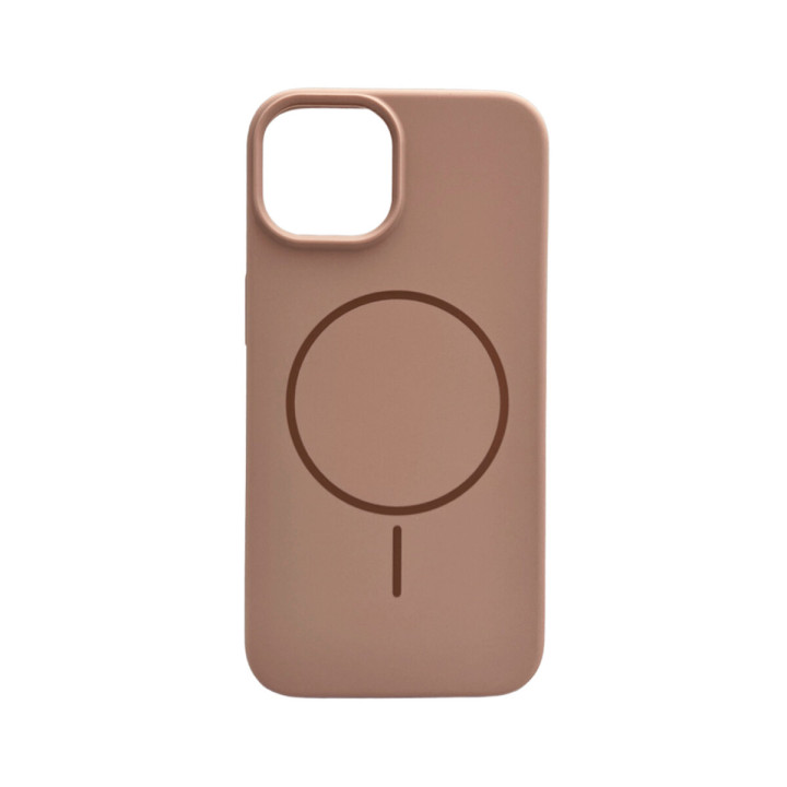 Чехол Cosmic Silicone Case Magnetic для iPhone 15, Pink Sand