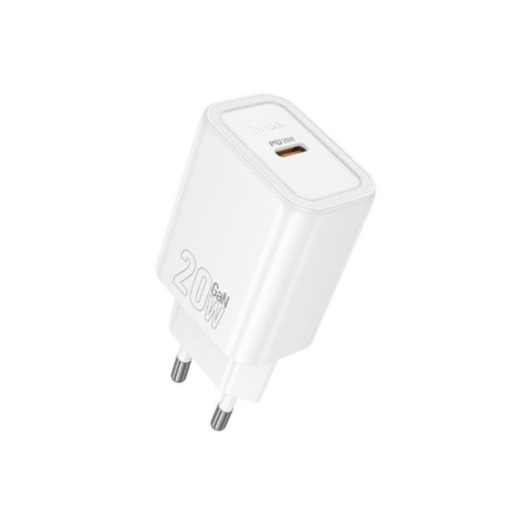 Сетевое зарядное устройство HOCO N60 PD20W / QC3.0, White