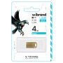 USB - флешка Wibrand USB 2.0 Hawk 4Gb, Gold