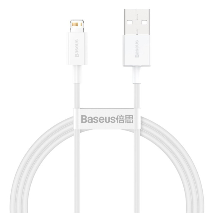Data-кабель Baseus Superior Series USB to Lightning 2.4A 1m, White