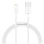 Data-кабель Baseus Superior Series USB to Lightning 2.4A 1m, White
