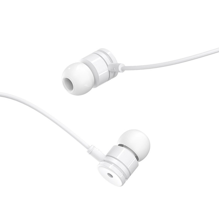 Проводные наушники BOROFONE BM31 Mysterious universal earphones with mic, White