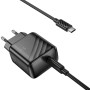 Сетевое зарядное устройство HOCO CS24A Puerto single-port PD25W / QC3.0 cable Type-C to Type-C, Black