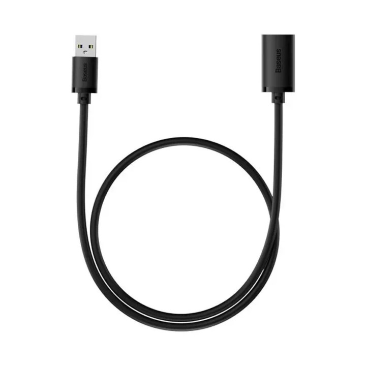 Кабель - удлинитель Baseus AirJoy Series USB2.0 Extension 0.5m, Cluster Black