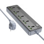 Сетевой удлинитель BOROFONE BAC4A Lord 5 position socket, Black