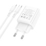 Сетевое зарядное устройство BOROFONE BA70A PD20W cable Type-C to Lightning 1m, White
